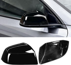 Jaronx Compatible with Tesla Model Y Juniper Mirror Cover Replacement 2025 2026, Right Passenger Side Clip-on Rear View Mirror Cover Cap for Model Y Juniper Accessories 1963539-D4-B (Solid Black)