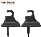RLB-HILON 2PCS Sun Visor Retainer Clip Compatible with Ford Mustang 1985 to 2004 Year, Black Color