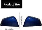 Compatible with Tesla Model Y Side Mirror Cover Replacement 2021 2022 2023 2024, Left & Right Side Rearview Mirror Cover Cap for Model Y Accessories(blue)2pcs