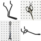 G.CORE Peg Board Organizer 21 Pack, Pegboard Accessories with Baskets Cups Hooks - 1/8" & 1/4" Peg Board Wall Tool Organizers
