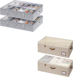 Under Bed Shoe Storage Organizer with Under Bed Storage Bins