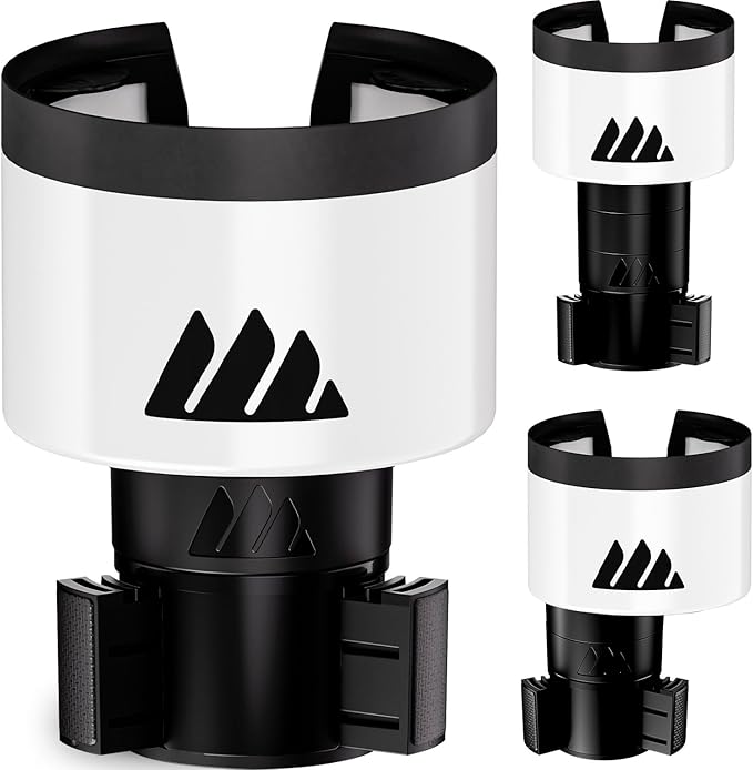Integral Ultimate Expander Car Cup Holder - Adjustable Base - Expander & Organizer for Vehicles - Compatible with Coffee Mug,