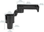 Multifunctional Car Cup Holder Expander with Rotable Food Tray for Road Trips