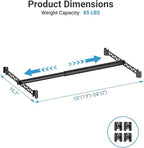VIPEK Expandable Closet Rod with Hanger Rail Suitable for 15"-24" Wire Shelf Clothes Rack Adjustable Metal Heavy Duty Hanging