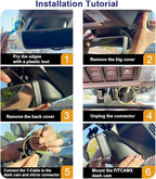 Fitcamx 4K Dash Cam Suitable for RAM 1500 (Model B) 2019-2024 Rebel Big Horn Laramie Tradesman TRX Classic, OEM Look, 2160P U