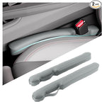 Aokdom 2026 2PCS Upgraded Car Seat Gap Filler with Fixing Ring,Elastic Car Gap Filler to Avoid Dropping Cell Phones/Keys,Essential Cars Gaps Seat Fillers Cars Accessories (Sage Green)