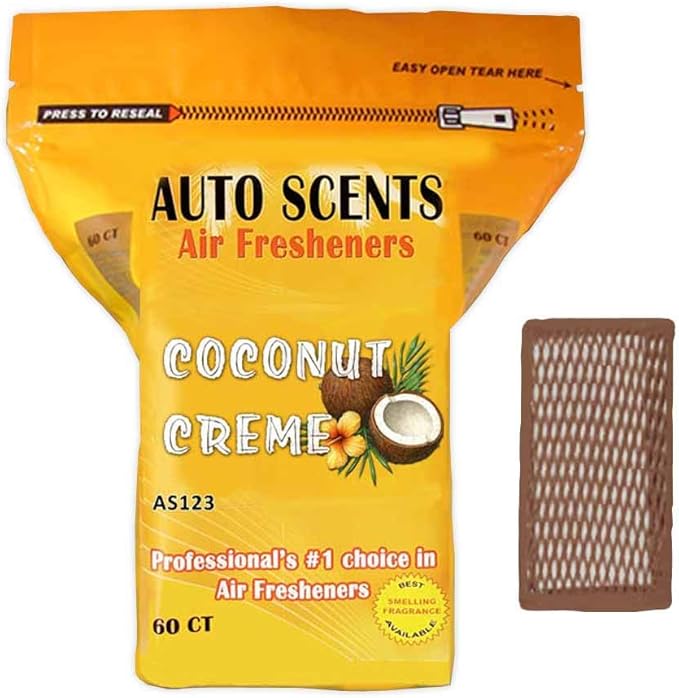 Coconut Scent Professional Air Freshener Pads - Remove the Worst Smells with These Heavy Duty Pads (60 Pads Per Pack) (Coconu
