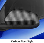 Chrome Carbon Fiber Style Car Side Door Mirror Trim Cover for Toyota Tacoma 2024 2025 2026 and 4Runner 2025 2026 (Rearview None Turn Signal Lamp）Auto Exterior Decorations Accessories Decor Kit