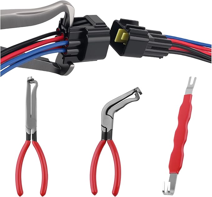 3PCS Automotive Electrical Terminal Connector Separator Removal Tool,60°/Straight/Double Head Automotive Electrical Connector