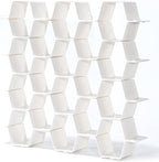 Honeycomb drawer organizer and divider, underwear, socks, tie sorter, office supplies and sundry sorting 32 pieces (White)