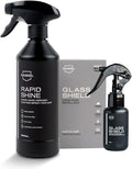 Nasiol Rapidshine + Glasshield Spray - Advantage Set - Car Care Set - Fast Nano Ceramic Coating and Nano Rain Repellent for C