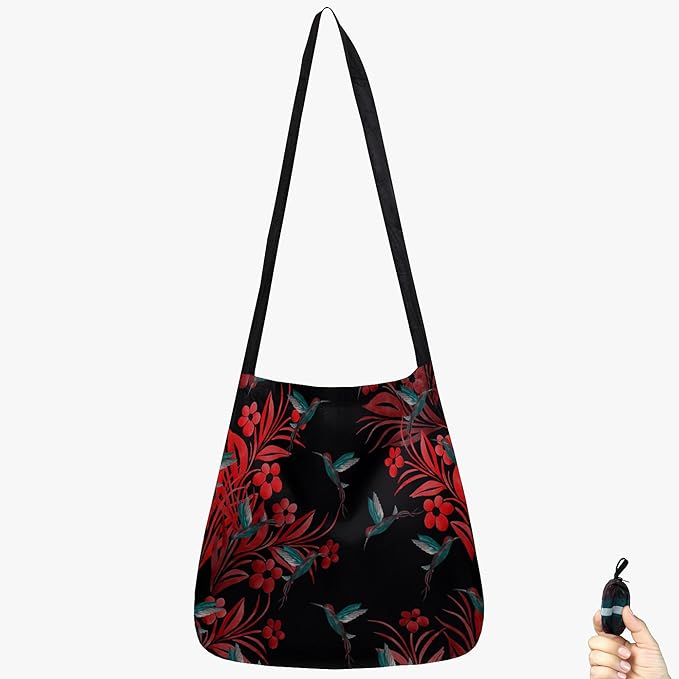 BeeGreen Reusable Grocery Shopping Bag -Travel Tote Bag - Foldable Compact Sturdy Bags