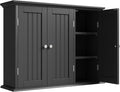 ChooChoo Bathroom Wall Cabinet with 3 Doors, Laundry Cabinet Wall Mounted, Medicine Cabinet with Adjustable Shelves, Hanging 