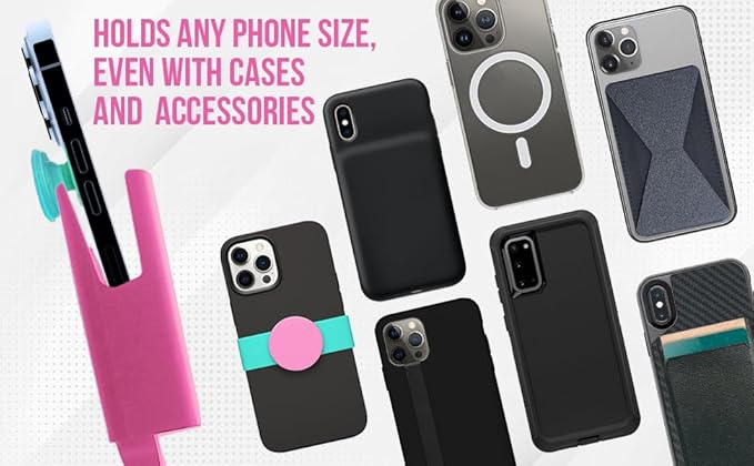 Cup Holder Phone Holder Mount for Car - Universal Adjustable Expander Cradle Hands-Free Driving - Compatible with All Smartphones Car Mount for iPhone Samsung Google Android Mobile Accessories Pink