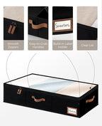 StorageWorks Underbed Storage Bins with Under Bed Storage with Lid