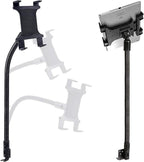 Heavy Duty Flexible 22“ Aluminum gooseneck ELD compliant car truck fleet floor seat bolt tablet mount for Apple iPad Air Pro Mini Microsoft Surface Pro/Book Lenovo Verizon 7 8 10 12 tablets