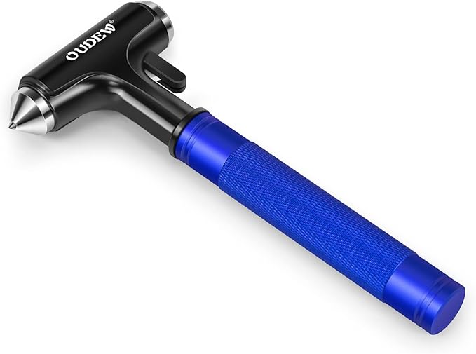 Car Safety Hammer, Car Glass Breaker with Seat Belt Cutter, Automotive Escape Tool, Metal Window Breaker, Emergecy Safety Ham