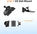 Portable Car GPS Mount, 17.2mm Ball Adapter CD Slot for Phone Holder, Magnetic Mount, Compatible with 7-10.26 inch Monitors, Adjustable Telescopic