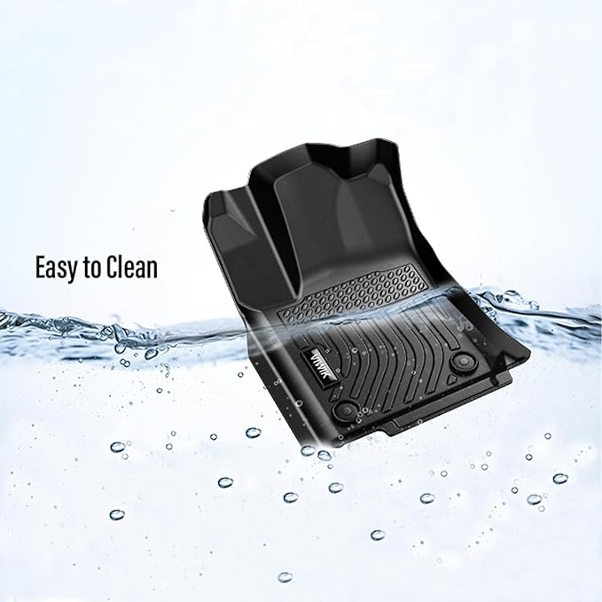 VIWIK Floor Mats for Toyota Corolla 2026-2020, Anti Slip 3D Floor Liners, TPE Waterproof Car Mats, Custom Fit All Weather Protection for 2020-2026 Corolla Sedan, Front & Rear