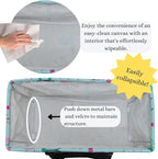 NGIL Extra Large Utility Tote Reusable Grocery Organizing Bag Oversized Collapsible for Storage, Picnic,Car, Beach (Llama Black)