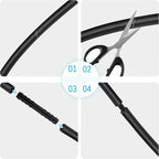 Multipurpose Vacuum Line Kit,6PCS 5Ft Vacuum Hose Automotive+64PCS Vacuum Line Connectors,Max 130PSI Silicone Hose for Variet