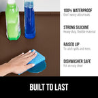 GORILLA GRIP Waterproof Silicone Under Sink Mat with Raised Lip for Kitchen and Bathroom, Cabinet Shelf Liner Stay in Place M