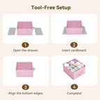 GRANNY SAYS Hanging Closet Organizer 6-Shelf, Separable to 2 Pack 3-Shelf Closet Storage Organizer with 4 Side Pockets, 3 Dif