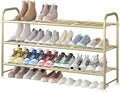 LINZINAR Shoe Rack Long 3 Tier Shoe Storage Organizer Metal Wide Shoe Shelf for Closet Entryway Bedroom 24 Paris Large Capaci