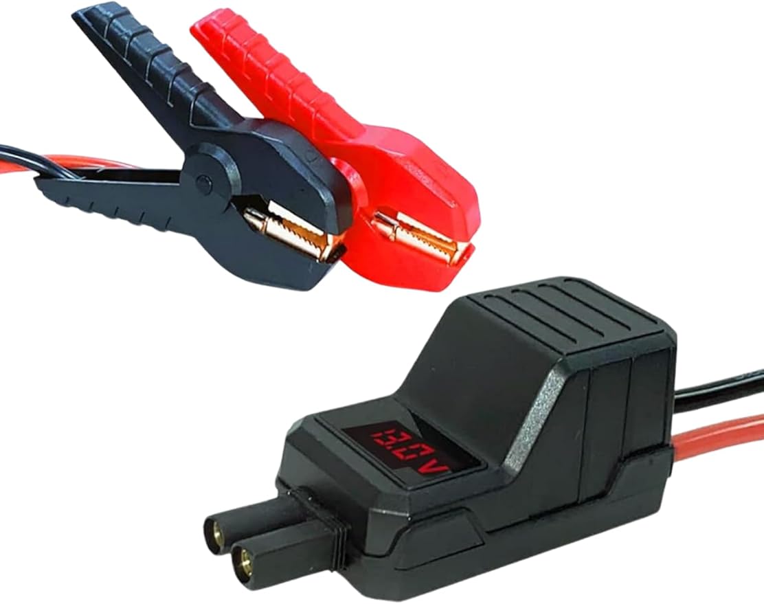 MEGAWISE Smart Jump Starter Clamps, Automotive Booster Clamp Cables Replacement Alligator Clamps with Intelligent LCD Screen for 12V Car Jump Starter for MEGAWISE and Many Other Brands