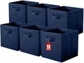 ShellKingdom Storage Bins, Foldable Fabric Storage Cubes And Cloth Organizer Drawer For Closet And Toys, 13 X 13 X 13 INCH, 6