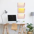 EASEPRES 3 Single Pocket Mesh Hanging File Organizer, Vertical Wall Mounted Magazine File Holder, Mount Basket Mail Paper Doc