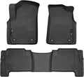 Husky Liners Weatherbeater Floor Mats | Fits 2019-2024 Infiniti QX80/Nissan Armada | Front & 2nd Row, 3-pc Black - 95671