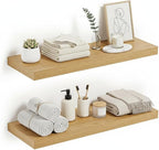 Vivelove Floating Shelves 24 inchs Long, Bathroom Shelves Over Toilet 9.1” Deep, Wall Mounted Wall Shelves for Bedroom, Livin