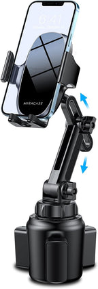 Miracase [Upgraded Version] Cup Phone Holder for Car, Universal Adjustable Long Neck Car Phone Mount Cradle Friendly Compatible with iPhone Samsung Google and All 4.0-7.0 inches Smartphones