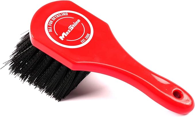 Maxshine Universal Wheel & Body Cleaning Brush – Medium-Duty Car Detailing Brush with Strong High-Density Bristles – Ideal fo