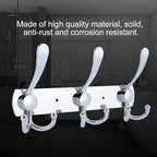 Stainless Steel Wall Hooks for Clothes, Multifunctional Towel Hat Rack Organizer, Wall Mounted Coat Rack Durable Hangers for 