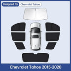 Car Window Shades for Chevrolet Tahoe 2015-2020, Full Car Window Covers for Privacy, Sunshades for Tahoe Front Rear Windshield Side Windows to Block UV and Protect Privacy(8pcs)
