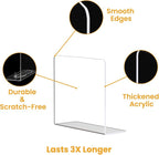 Shelf Dividers for Closet Organization – Acrylic Clear Sturdy Dividers to Keep Clothes, Sweaters & Purses Upright, Free-Stand
