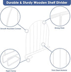 Closet Organizers and Storage, 8 Pack 12'' Extra Tall Shelf Dividers, Metal Closet Dividers Shelf Organizer for Wood Shelves,