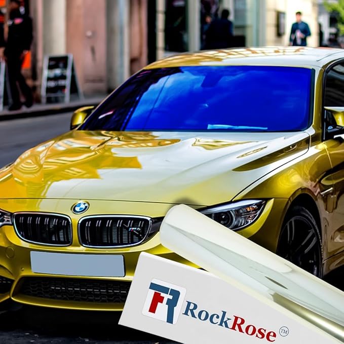 RockRose Azure Horizon Chameleon Window Tint for Cars, Color Window Tint Film; Heat Rejection & UV Block for Privacy and Sun Protection, 85% VLT (Deep Blue, 24 in x 10FT)