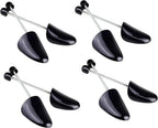 UPSTORE 4 Pairs Black Mens Plastic Adjustable Adult Shoe Tree Stretcher Boots Holder Shaper Support Practical Portable Shoe S