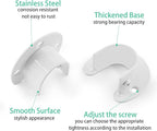 8 Packs Stainless Steel Closet Rod End Supports 1-1/3 Inch Wardrobe Bracket Heavy Duty Closet Pole Sockets Flange Rod Holder,