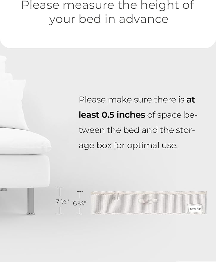 StorageWorks Under Bed Storage with Lid with Underbed Storage Bins