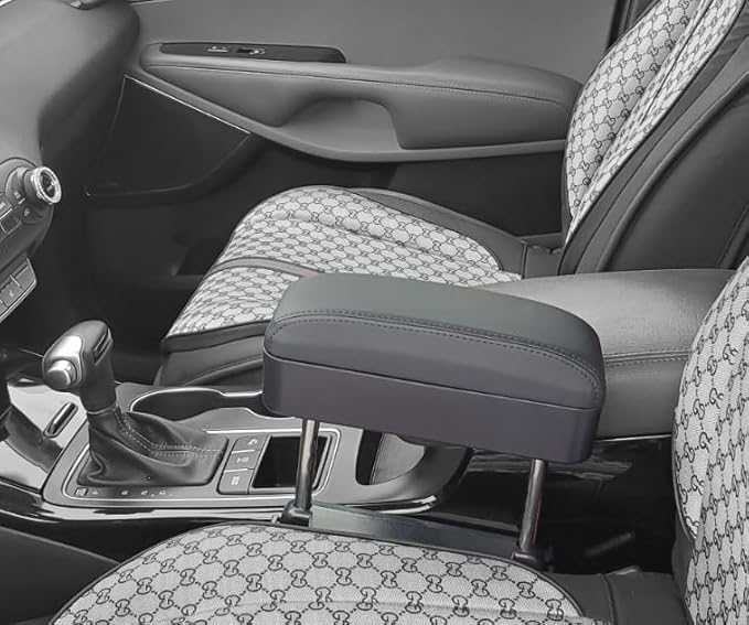 Arm Rest for Car,Car armrest Car arm Rest,Seat Gap Storage Box,Car Seat Gap Filler Organizer,Forearm Wrist Support Adjustable Armrest,Car Central Liftable Armres Storage Organizer Box Black