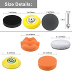 3 Inch Sanding Disc Car Headlight Restoration Kit, 120 Pcs Hook and Loop Wet Dry Sandpaper 60 to 10000 Grits Drill Polishing 