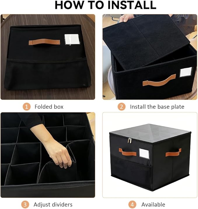 Shoe Organzier for Cloest - Adjustable Shoe Storage Box Fits 8-16 pairs,shoe Bin with Pop-Up dividers,Space Saver shoes Box o