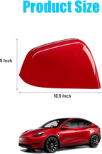 Jaronx Compatible with Tesla Model Y Side Mirror Cover Replacement 2020 2021 2022 2023 2024, Right Passenger Side Door Wing Red Rearview Mirror Cover Cap for Tesla Model Y Accessories