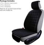 Suninbox Linen Car Seat Covers, Bottom Seat Covers for Car,Car Seat Cushion,Car Seat Pad[Black]