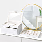 ProCase 5 Layers Stackable Jewelry Tray Box, Stackers Jewelry Trays for Dresser Drawer Storage, Jewelry Organizer Case with L
