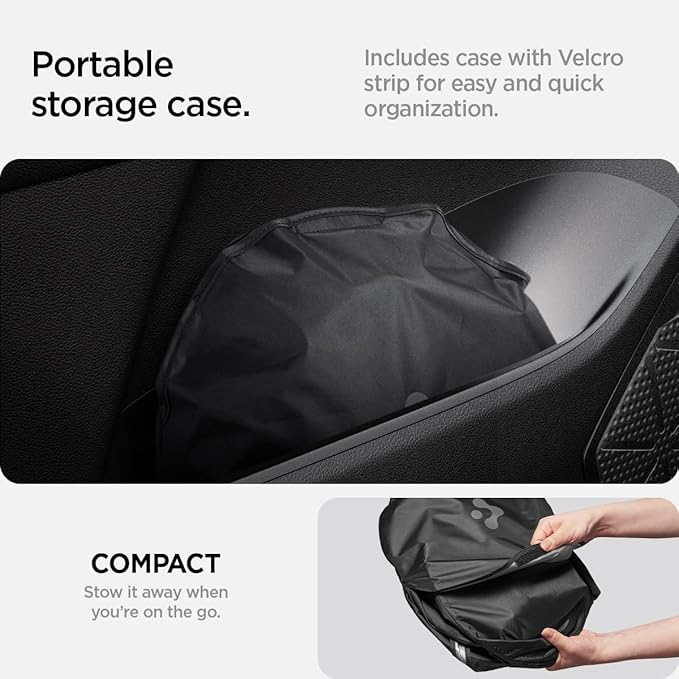 Spigen Triple-Coated CryoShade Front Windshield Sunshade (Reinforced Velcro Strap) Designed for Jeep Wrangler JL 2025-2018 & Gladiator 2025-2020